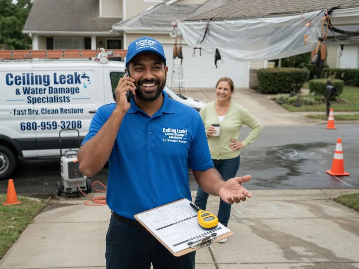 Ceiling Leak Cleanup Hay Springs, NE FAQs